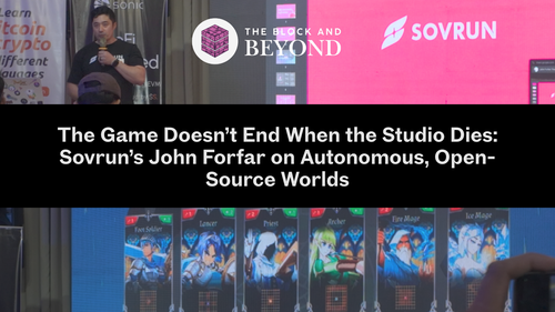 The Game Doesn’t End When the Studio Dies: Sovrun’s John Forfar on Autonomous, Open-Source Worlds